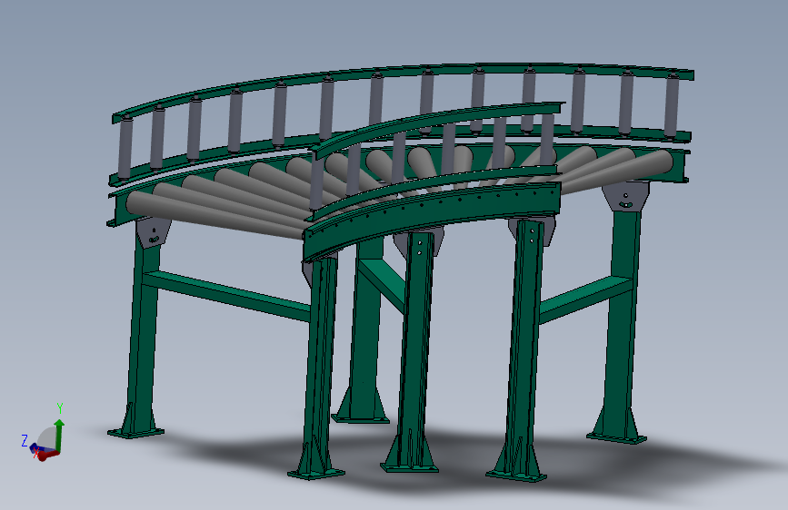 螺旋转弯辊道（左旋）--1740281-200