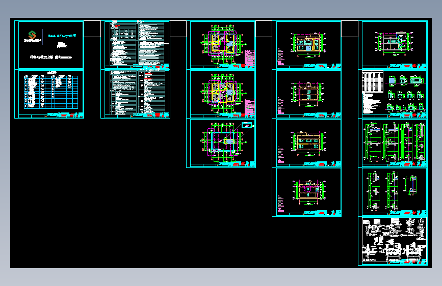 别墅施工图全套CAD图纸