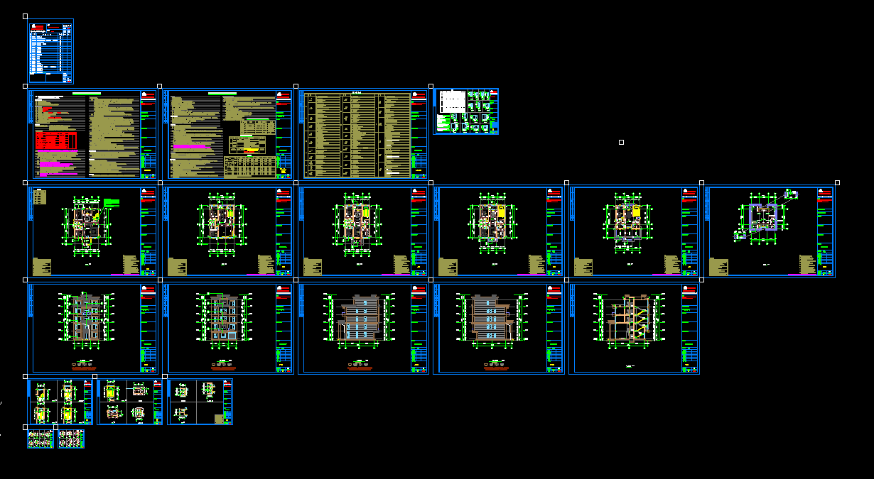 别墅建施CAD图纸