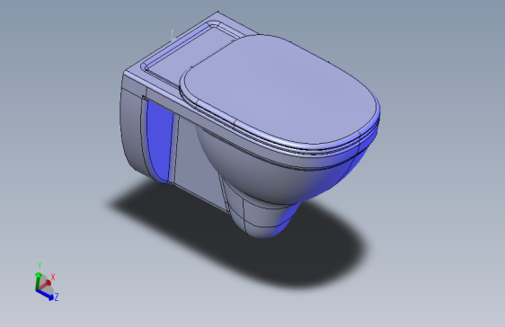 带盖壁挂式马桶 stp