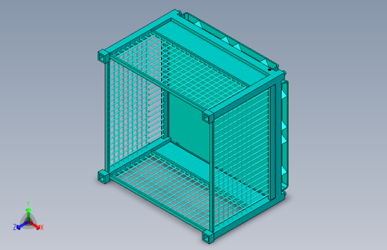 周转料筐3D模型