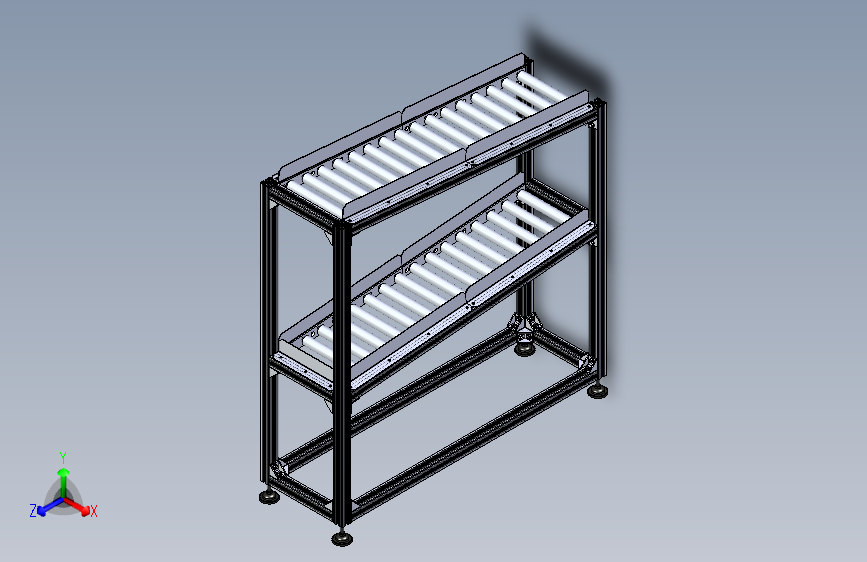 自动化生产线物料架