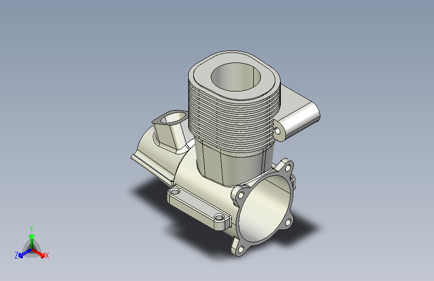 Solidworks：发动机盖.