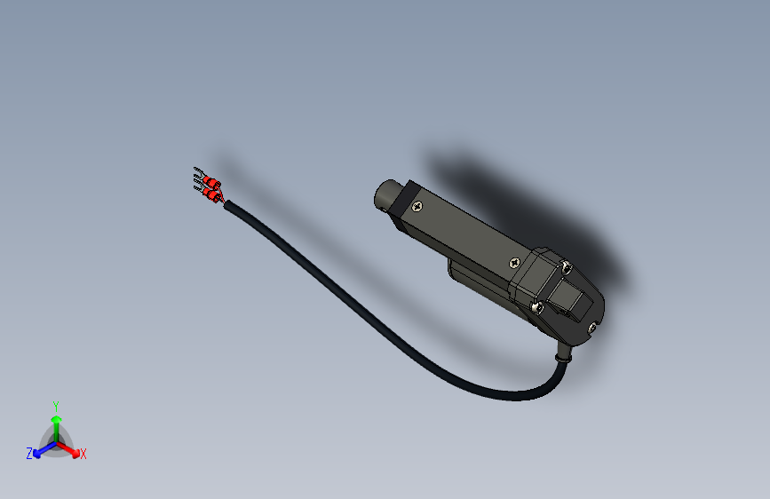 行程50毫米+12V直线驱动器 stp格式