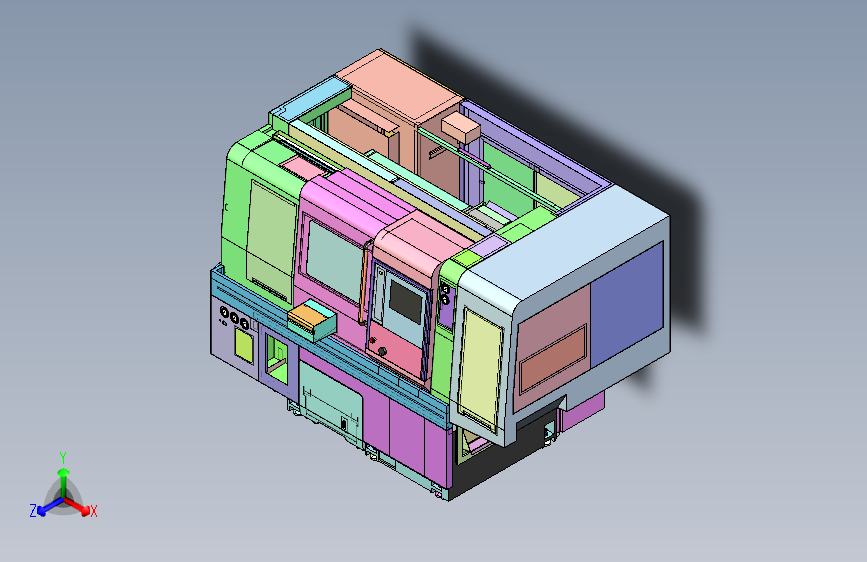 车床加工中心外壳