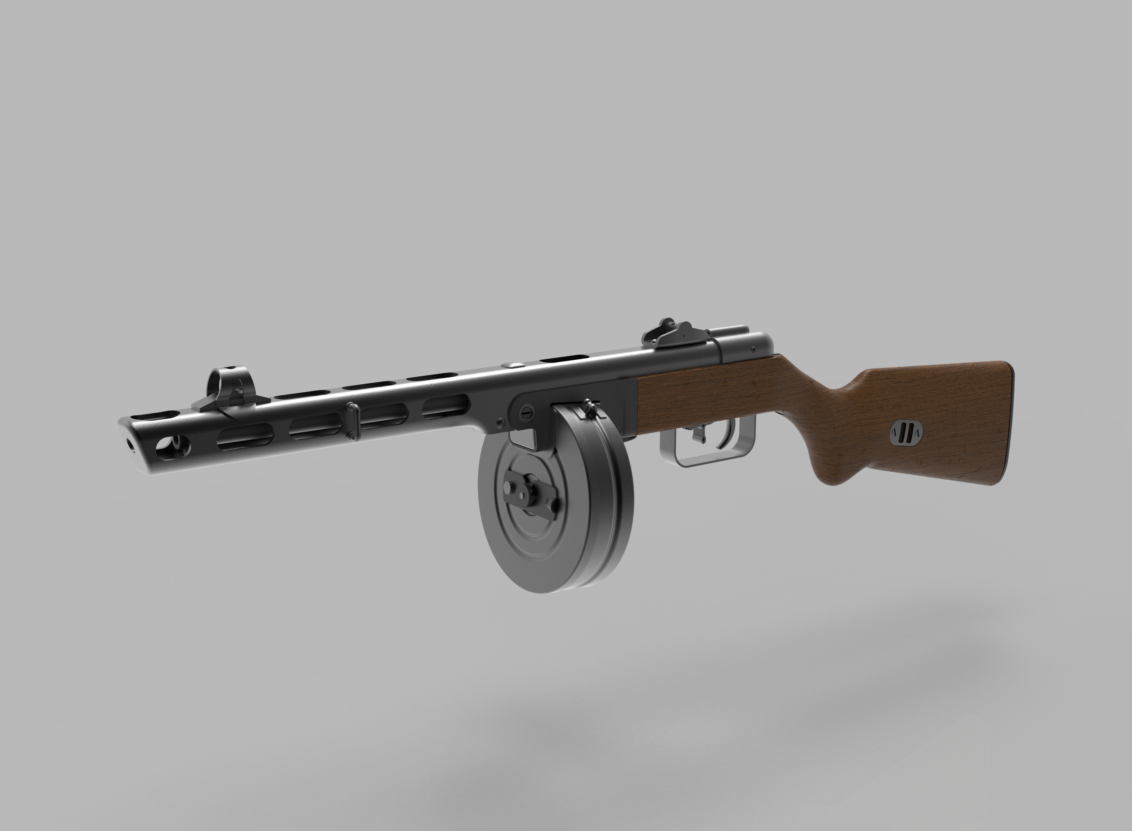 PPSh41 Submachine Gun二战苏联造波波沙冲锋枪