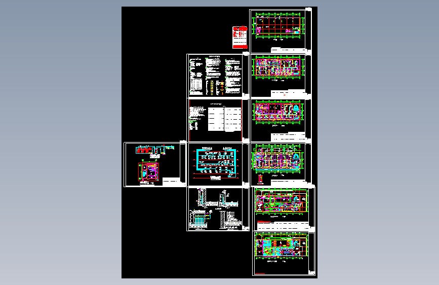 某养生馆空调采暖通风系统图GC
