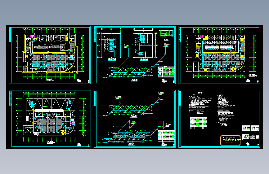 某大学学生食堂采暖空调工程图GC
