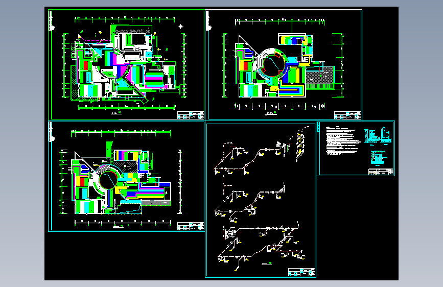 某展览馆地板采暖图GC