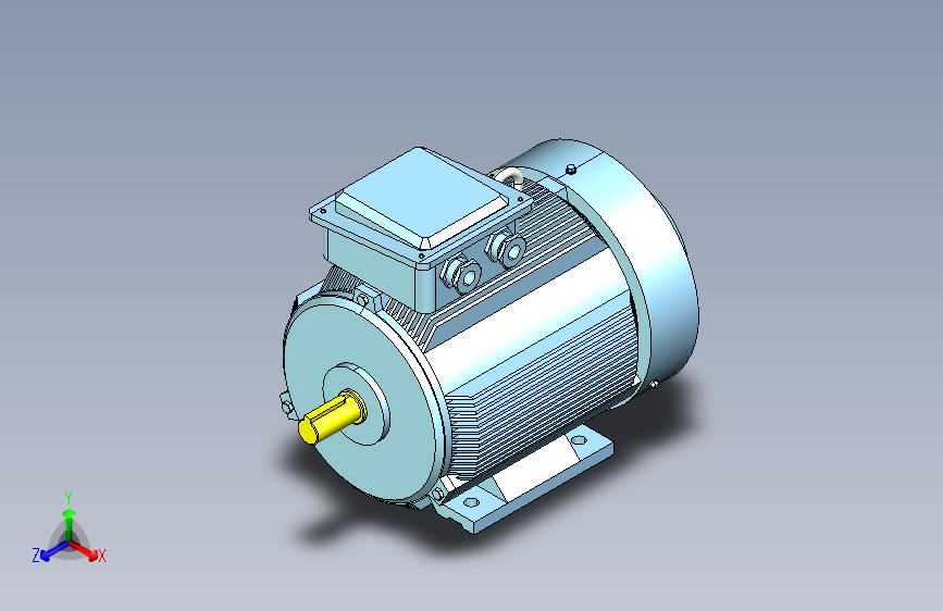 YX3-80～132高效率三相异步电动机-基座带底脚、端盖上无凸缘[YX3-80M2-4]