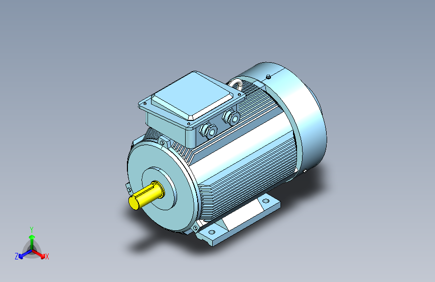 YX3-80～132高效率三相异步电动机-基座带底脚、端盖上无凸缘[YX3-100L1-4]
