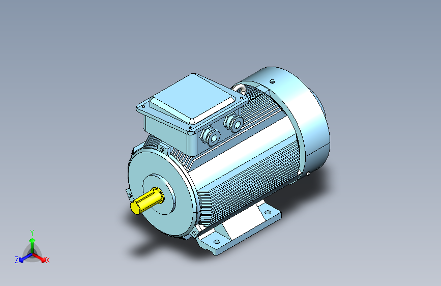 YX3-80～132高效率三相异步电动机-基座带底脚、端盖上无凸缘[YX3-112M-4]