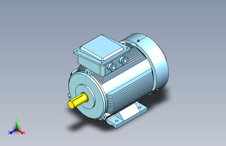 YX3-80～132高效率三相异步电动机-基座带底脚、端盖上无凸缘[YX3-132S-4]