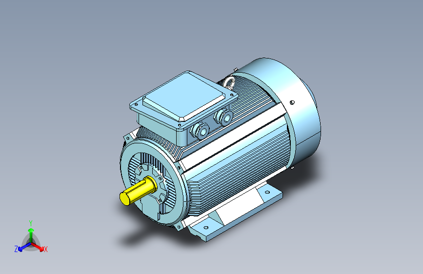 YX3-160～280高效率三相异步电动机-基座带底脚、端盖上无凸缘[YX3-180L-4]