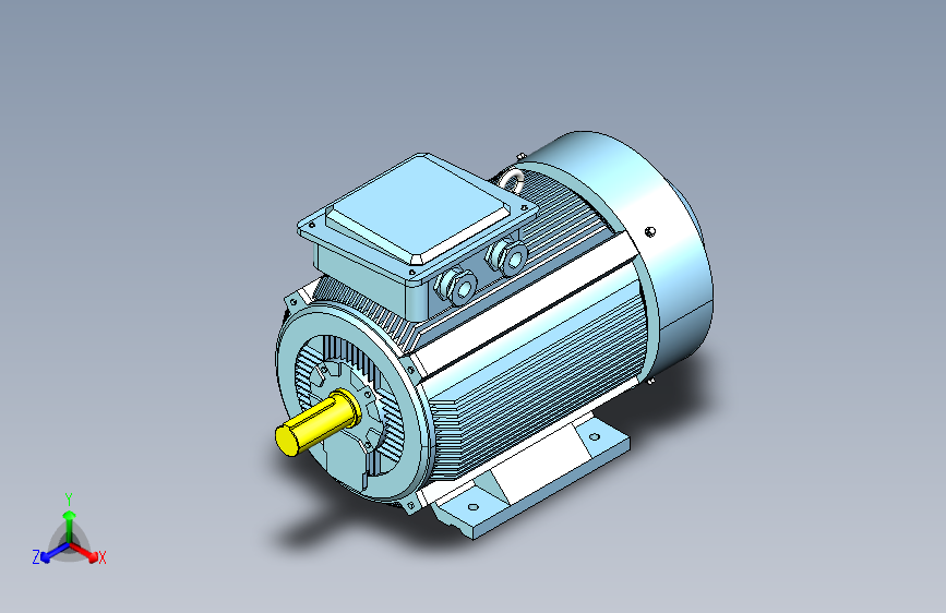 YX3-160～280高效率三相异步电动机-基座带底脚、端盖上无凸缘[YX3-180M-4]