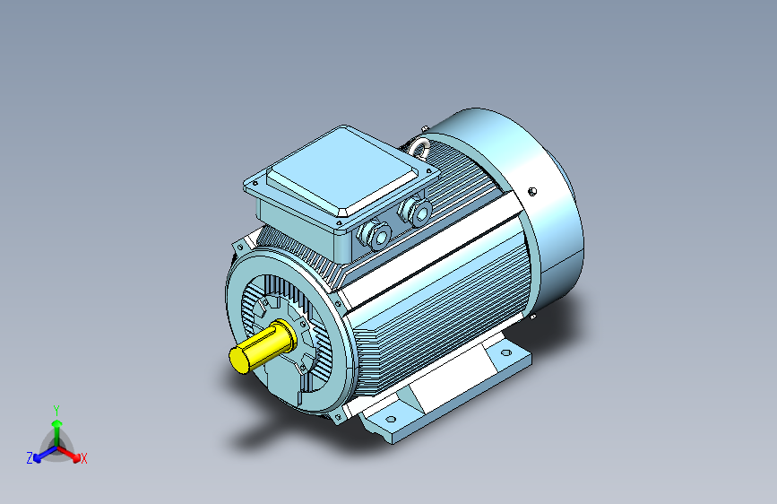 YX3-160～280高效率三相异步电动机-基座带底脚、端盖上无凸缘[YX3-200L-4]