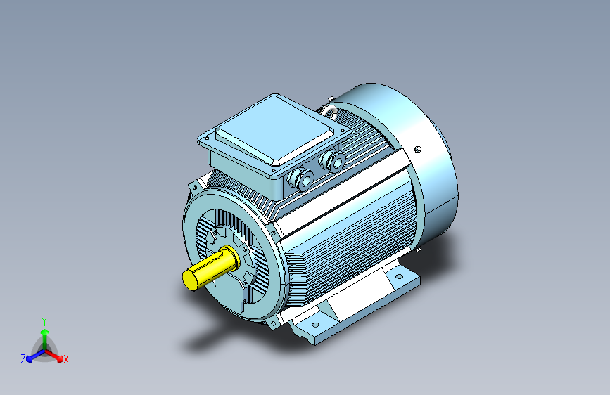 YX3-160～280高效率三相异步电动机-基座带底脚、端盖上无凸缘[YX3-225M-4]