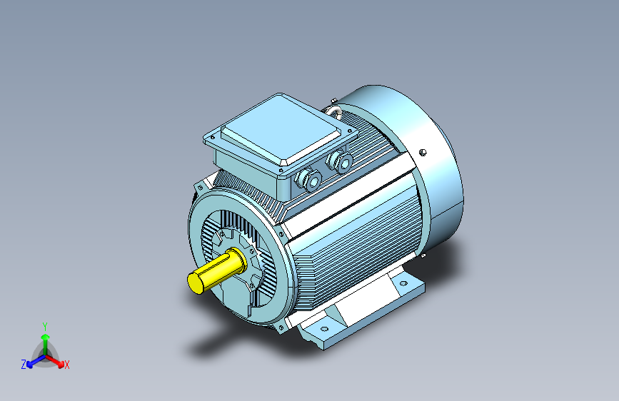 YX3-160～280高效率三相异步电动机-基座带底脚、端盖上无凸缘[YX3-225S-4]