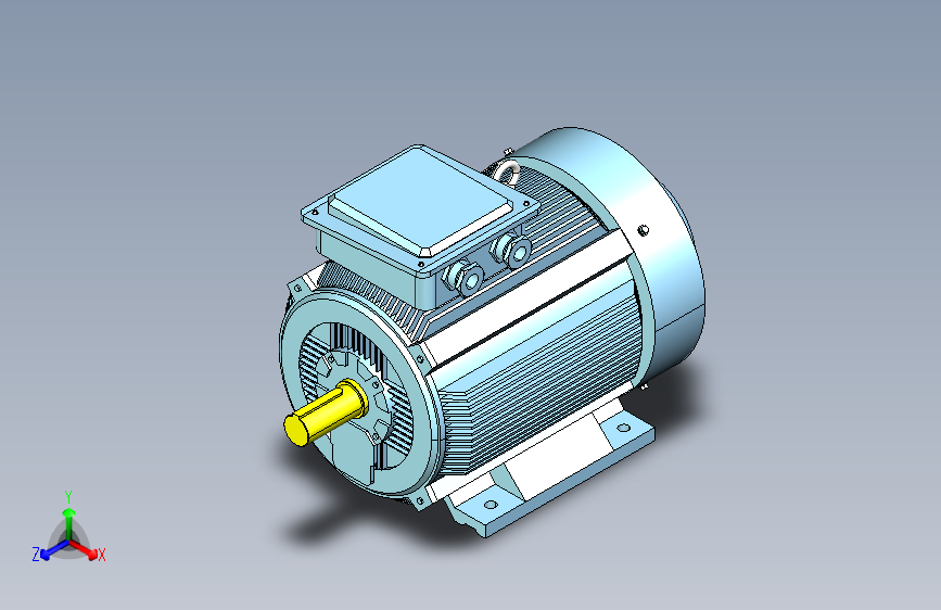YX3-160～280高效率三相异步电动机-基座带底脚、端盖上无凸缘[YX3-250M-4]