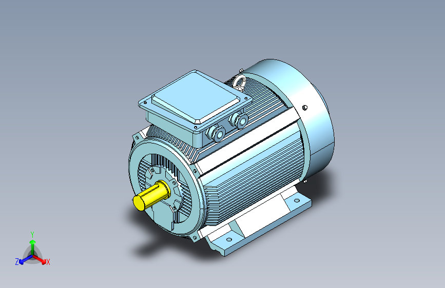 YX3-160～280高效率三相异步电动机-基座带底脚、端盖上无凸缘[YX3-280M-4]