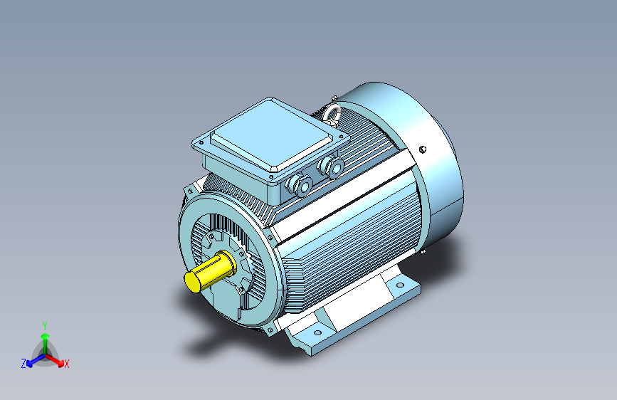 YX3-160～280高效率三相异步电动机-基座带底脚、端盖上无凸缘[YX3-280S-4]