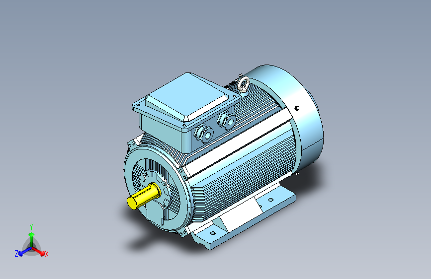 YX3-315～355高效率三相异步电动机-基座带底脚、端盖上无凸缘[YX3-315M-4]