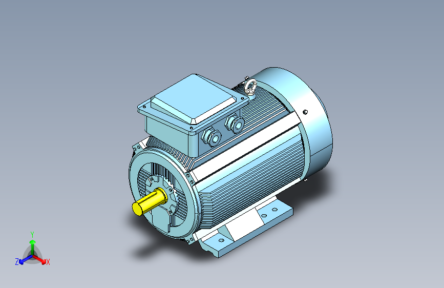 YX3-315～355高效率三相异步电动机-基座带底脚、端盖上无凸缘[YX3-315S-4]