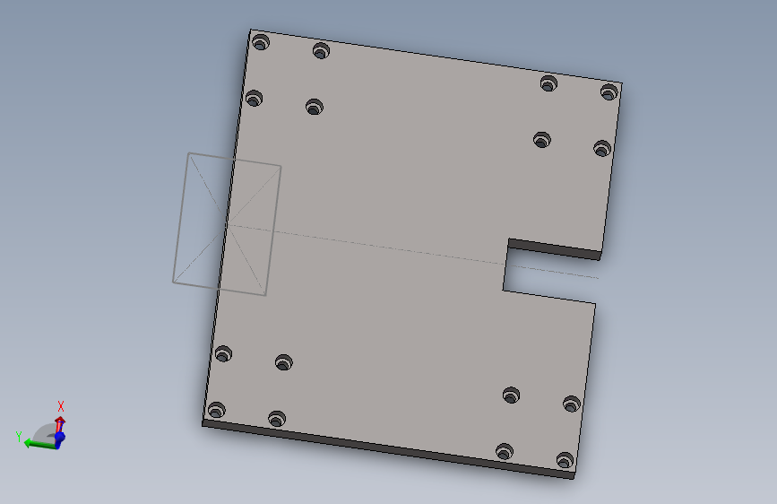 泵头固定架底板