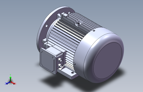 带底脚有凸缘电机90S