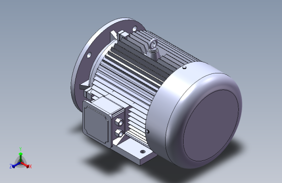 带底脚有凸缘电机112M