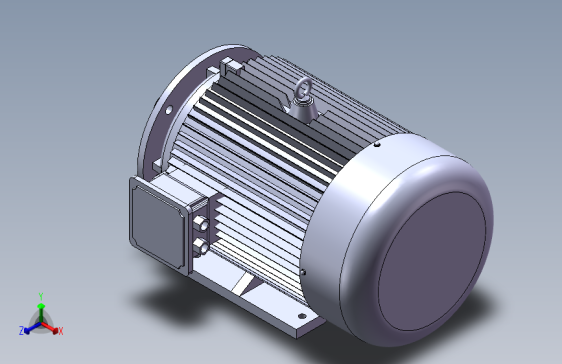 带底脚有凸缘电机180L