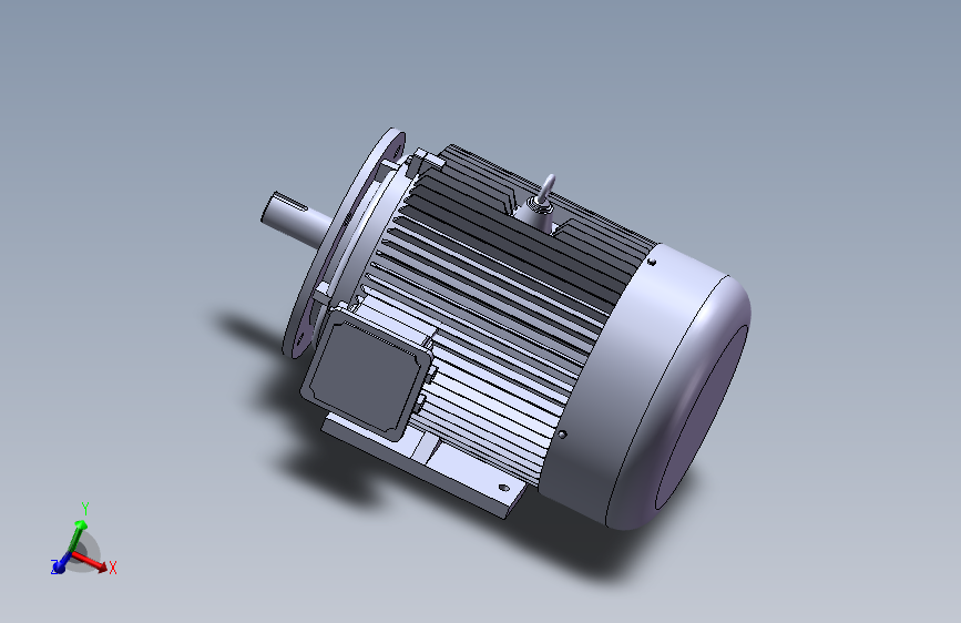 带底脚有凸缘电机180M