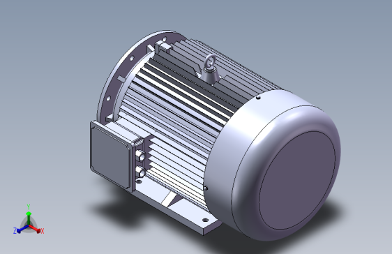 带底脚有凸缘电机225M