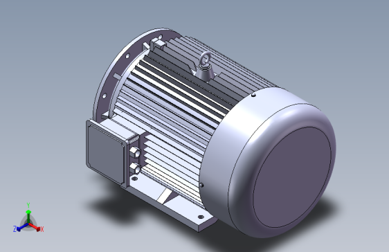 带底脚有凸缘电机225M2