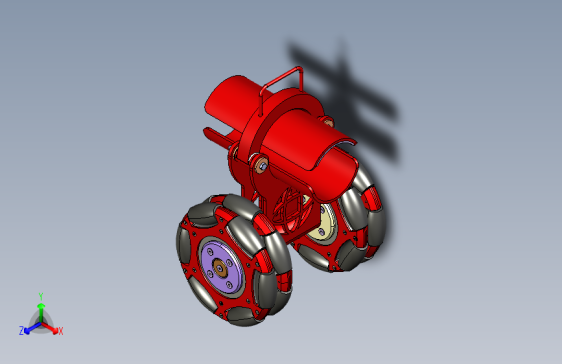 全向轮双轮结构