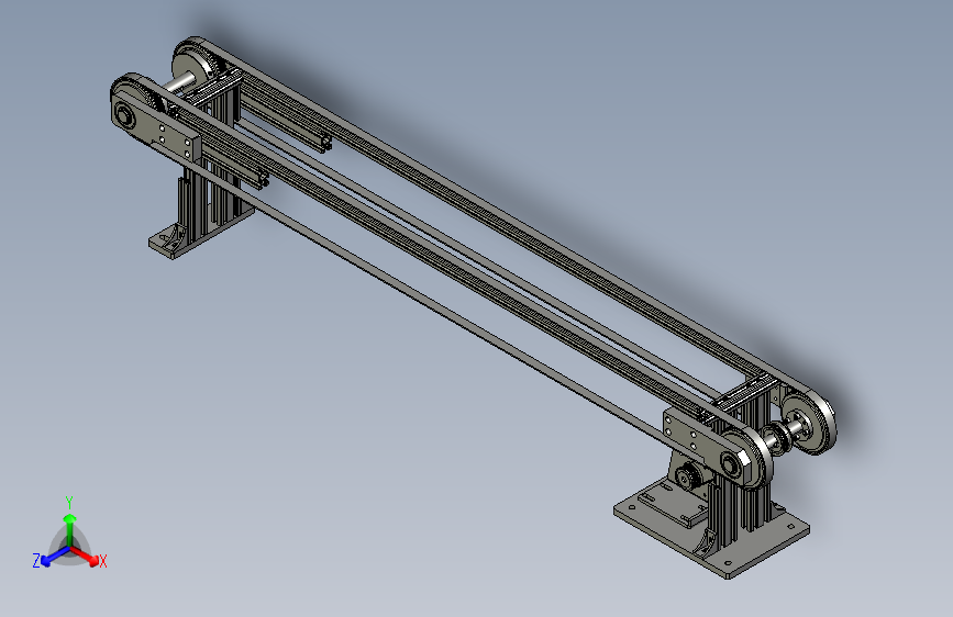 非标同步带输送机模型
