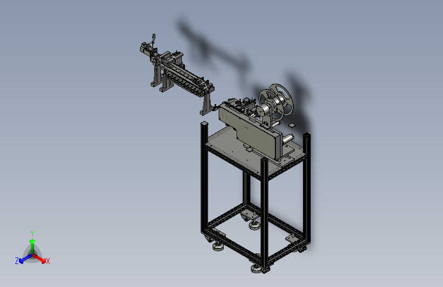 标签剥离+吸盘搬送机构