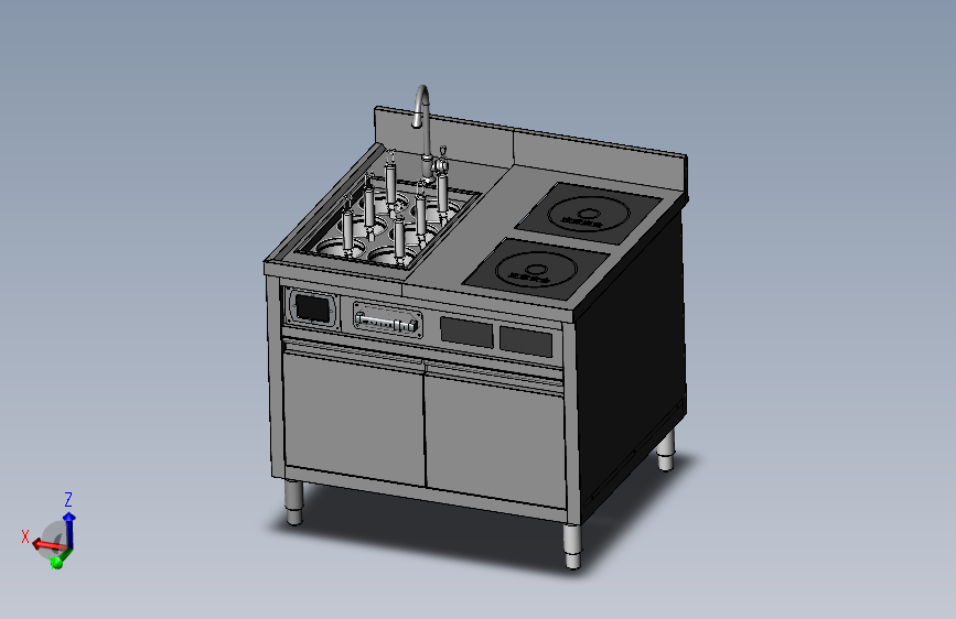电磁保温煮面炉