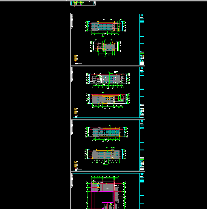 幼儿园建筑结构施工图全套CAD图纸