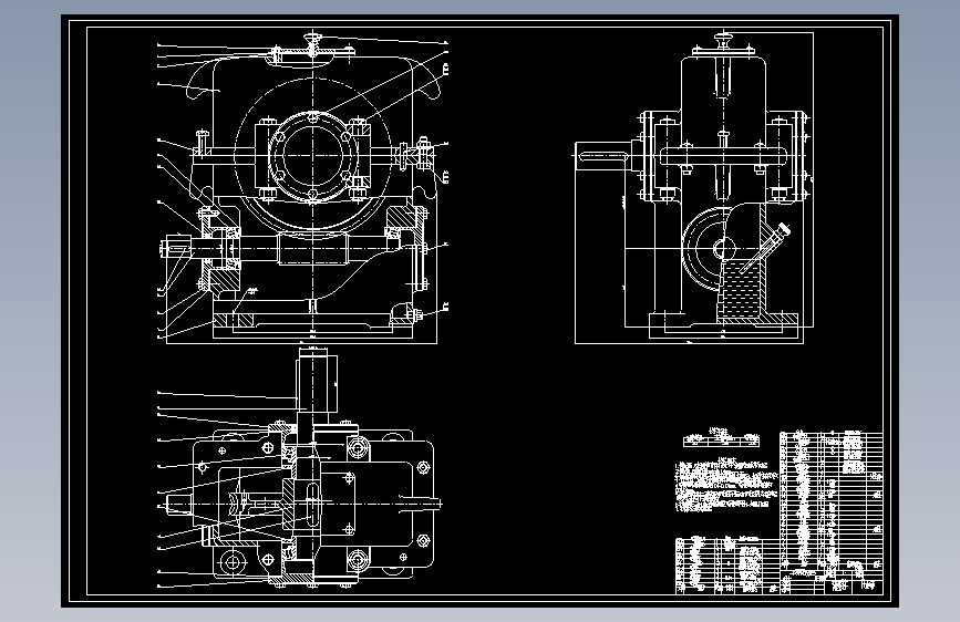 一级蜗轮蜗杆减速器工艺机械设计说明书CAD图纸C20946