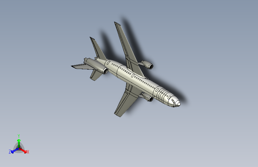 DC10大型客机飞机