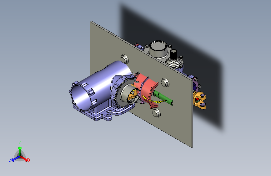 飞机翼改变方向的传动原理
