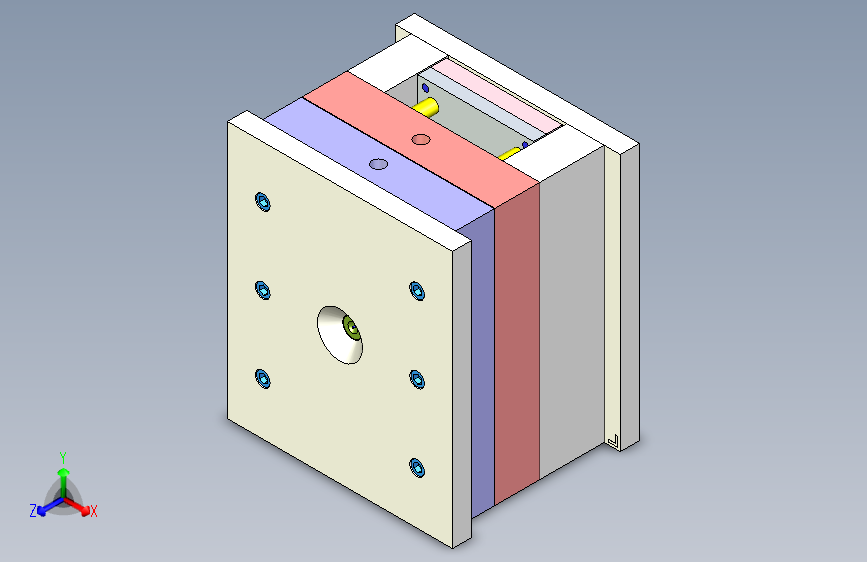 汽车钥匙的外壳注塑模具--1594630-53