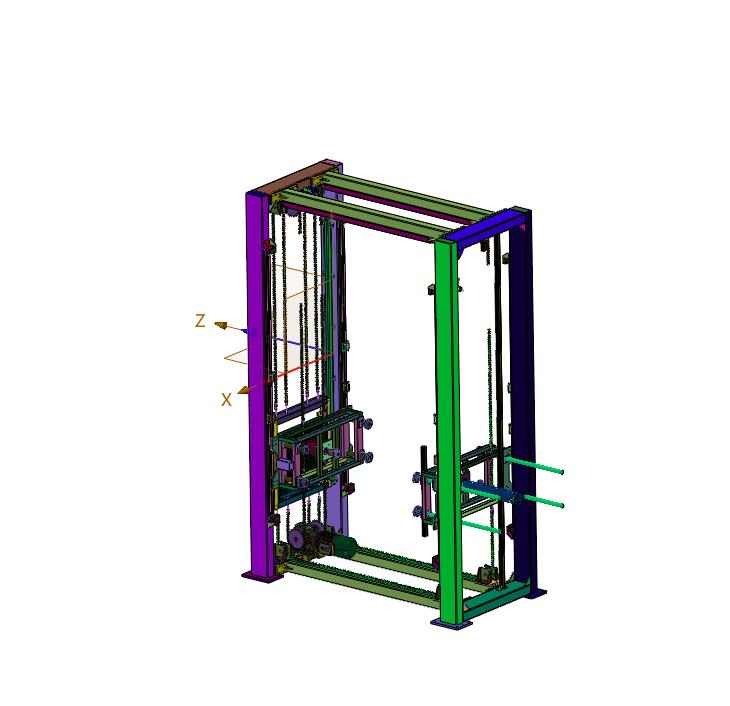 包装线穿梭式托盘码垛机