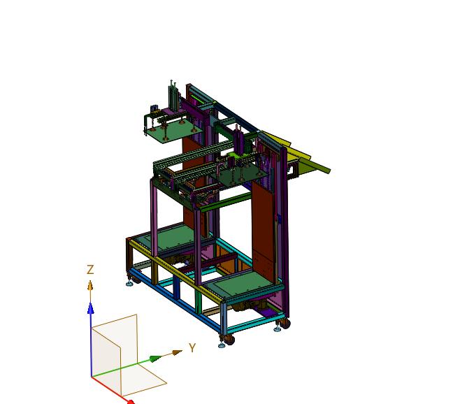 薄板投收板机专用框架装置
