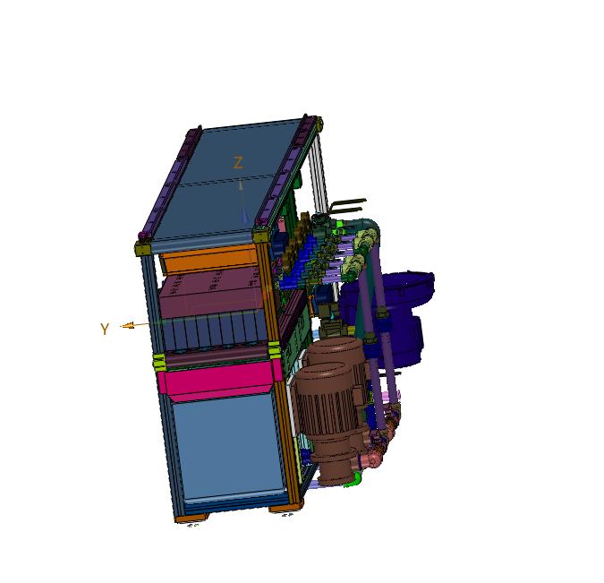 产品洁净度的喷淋及吹干系统