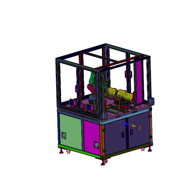 贴合磁铁组件保压下料设备