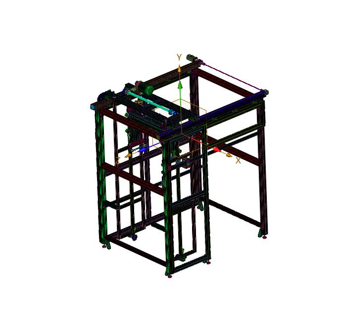 易分离的塑料框堆放装置