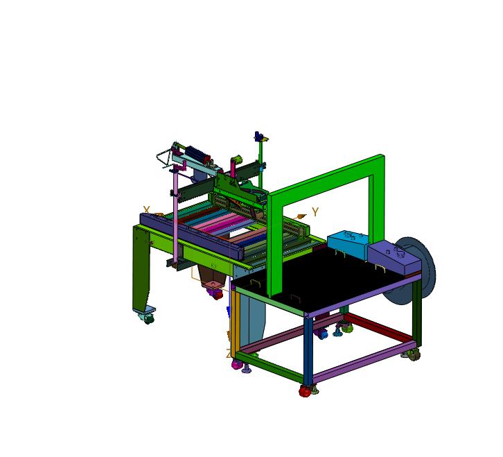 纸盒捆扎的全自动打包机