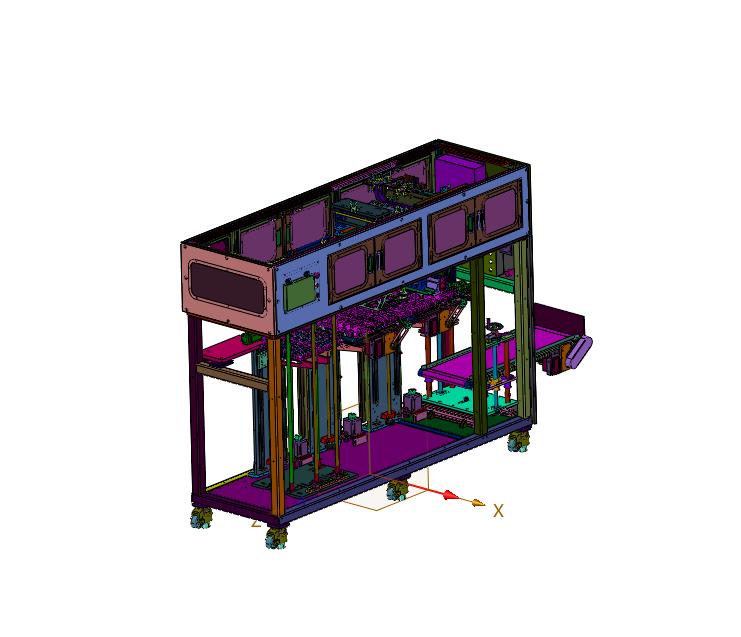 自动分切塑胶产品摆盘机